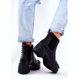 PG1 Svarta Comonis Jodhpur-stövlar med strålar 2