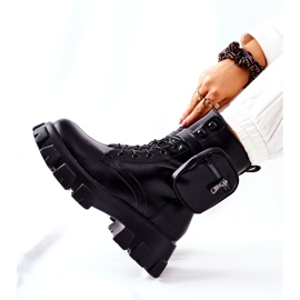 PG1 Svarta Lanström arbetarstövlar med njurbälte 1