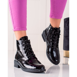 TRENDI Eleganta snörskor svart 1