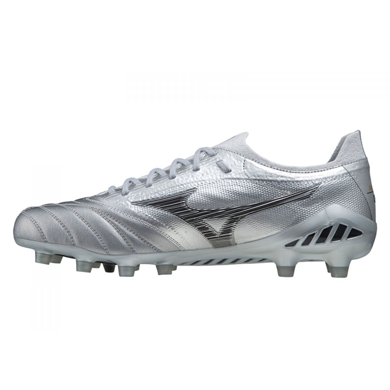 Mizuno Morelia Neo Iii Beta Japan Fg M P1GA219003 fotbollsskor grå silver- 1