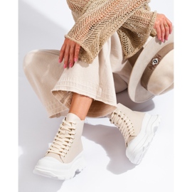 Seastar Sneakers på plattformen beige 1