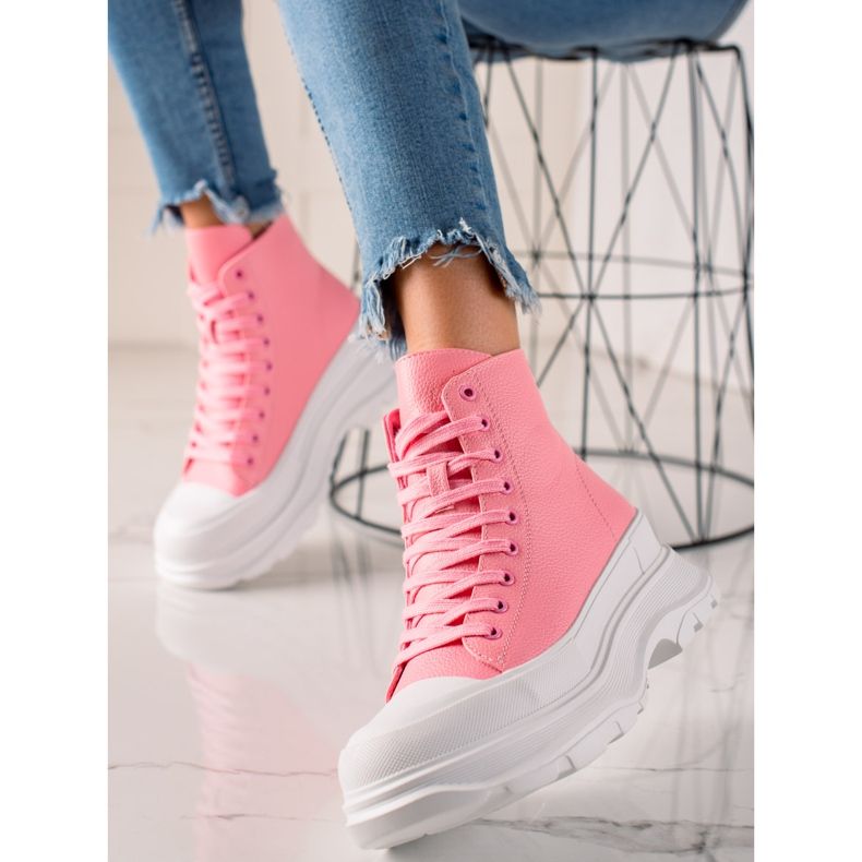 Seastar Sneakers på plattformen rosa 1