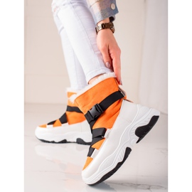 TRENDI Sport snöskor vit orange 1