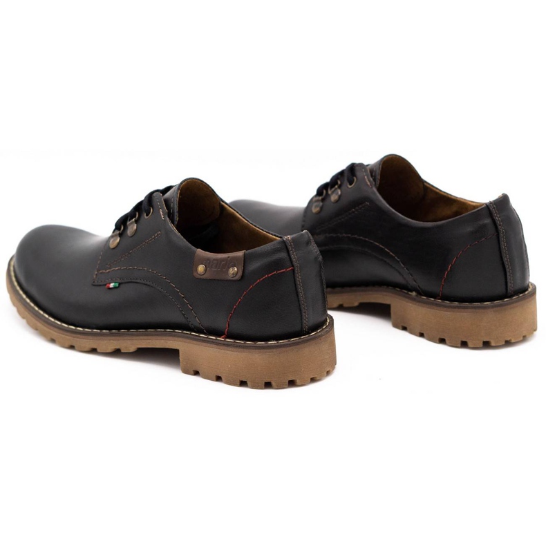 Olivier Herrskor läderstövlar 812MP svart med brunt 4