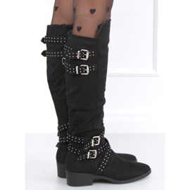 Zettu Svarta ridstövlar för kvinnor 1