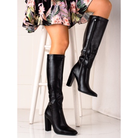 Seastar Klassiska högklackade stövlar svart 1