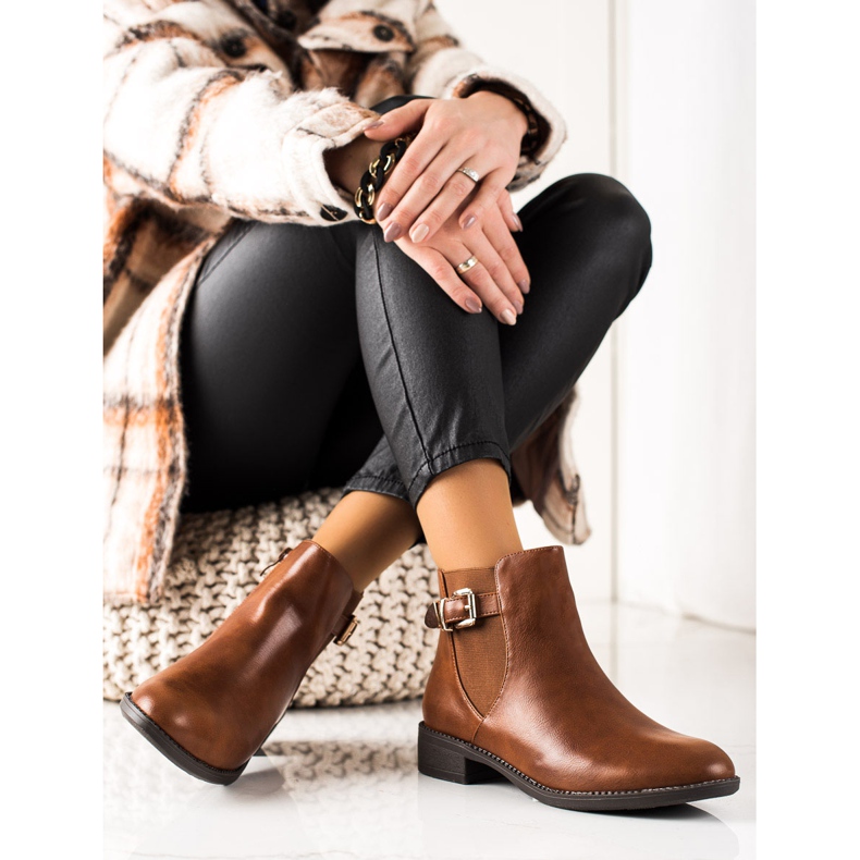 Chc Shoes Bekväma bruna stövlar 1