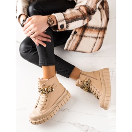 TRENDI Varma stövlar Sneakers beige 1