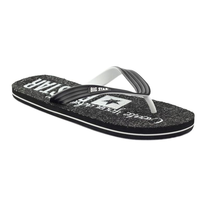 Big Star 174621 flip flops herrskor vit svart 1