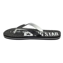 Big Star 174621 flip flops herrskor vit svart 2