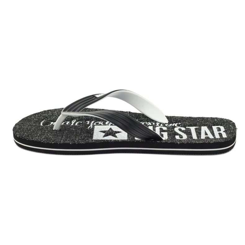 Big Star 174621 flip flops herrskor vit svart 2