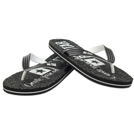 Big Star 174621 flip flops herrskor vit svart 3
