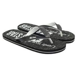 Big Star 174621 flip flops herrskor vit svart 4