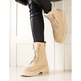 TRENDI Klassiska Beige Trappers 1