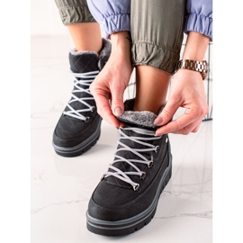 Goodin Bekväma Casual Trappers svart 2