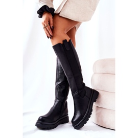 Skinnisolerade stövlar Svarta 1