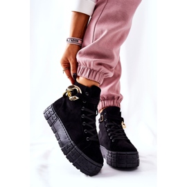 Höga Sneakers På Den Svarta Evenia Plattformen 2