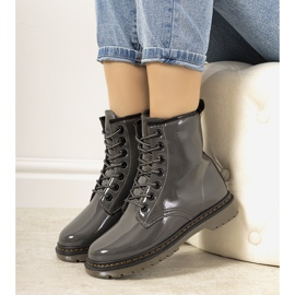 Varma damstövlar i grafit från Doiron svart 1