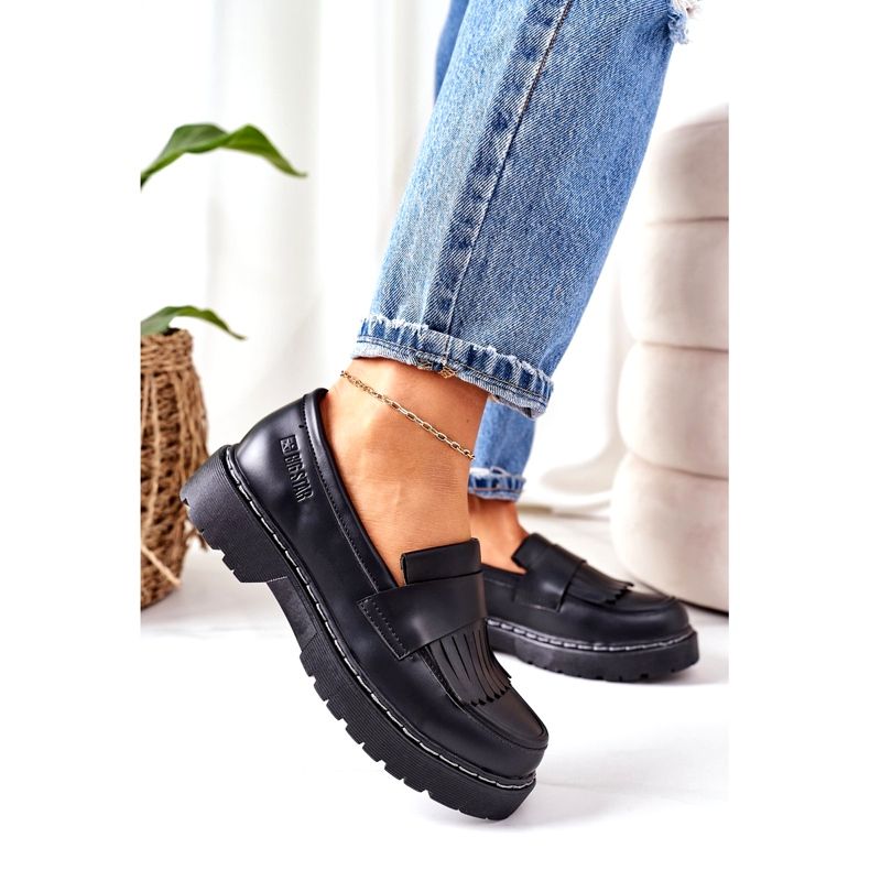 Läder Loafers Big Star II274100 Svart 4