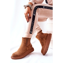 PS1 Mocka Booties Jodhpur-stövlar på Beige Marissa-plattformen brun 2
