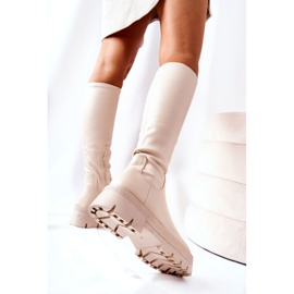 FJ1 Höga Hemera Boots Beige 1