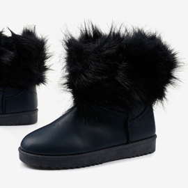 Blå Loneflar -isolerade stövlar marinblå 1