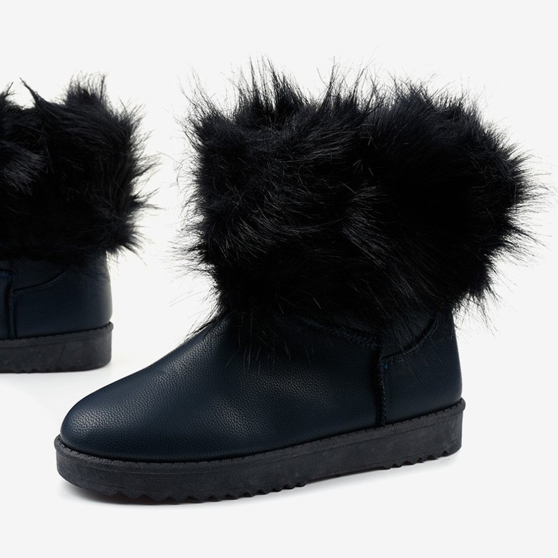 Blå Loneflar -isolerade stövlar marinblå 1