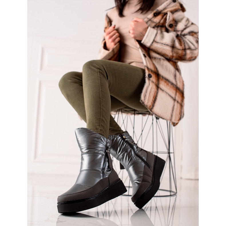 Weide Bekväma varma snöstövlar svart 2