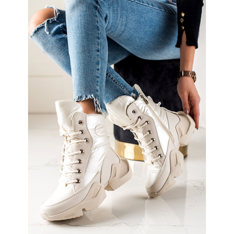 Seastar Varma fashionabla snöstövlar beige 2