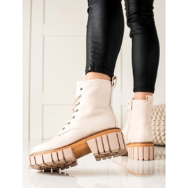 Seastar Stövlar Trappers På Plattformen beige 1