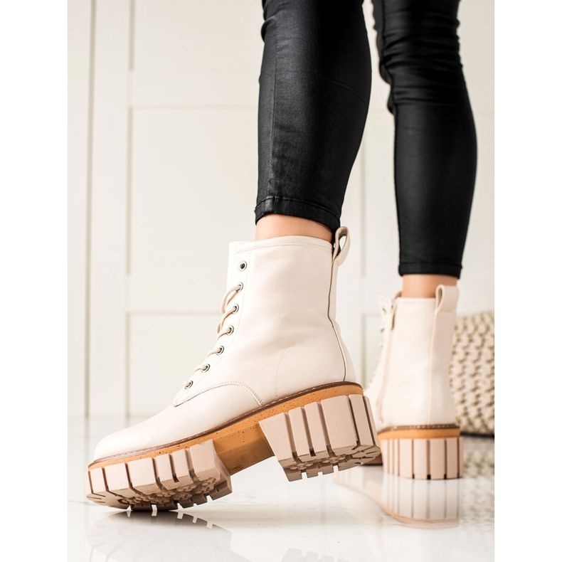 Seastar Stövlar Trappers På Plattformen beige 1
