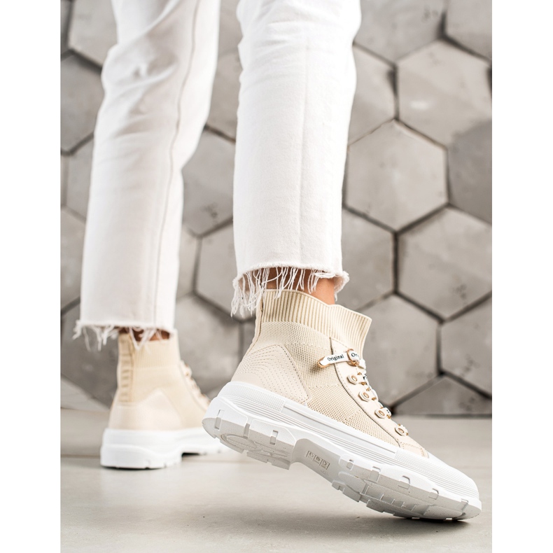 Goodin Mode High Sneakers beige 1