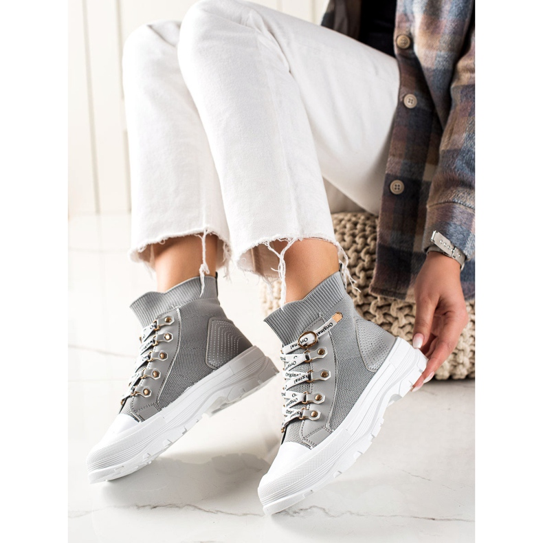 Goodin Mode High Sneakers grå 1