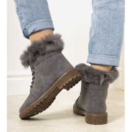 Gråa LeBatelier isolerade stövlar för kvinnor 1