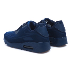 Svarta sportskor för män 5586-3 marinblå 2