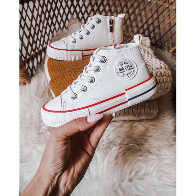Barnhöga sneakers Big Star II374004 Vit ['vit'] 2