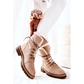 Boots Warm Trappers Beige Nelby 2