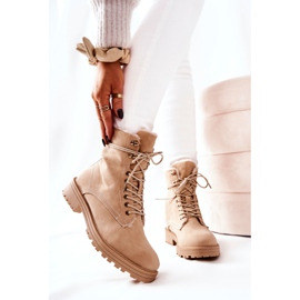 Warm Boots Workers Beige Kimmie 1