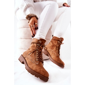 Warm Boots Workers Camel Kimmie brun 1