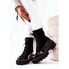 Höga stövlar på svart Solutia-dragkedja 1