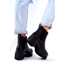 PG1 Svarta Comonis Jodhpur-stövlar med strålar 2