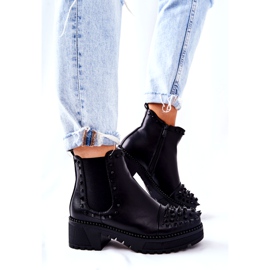 PG1 Svarta Comonis Jodhpur-stövlar med strålar 4