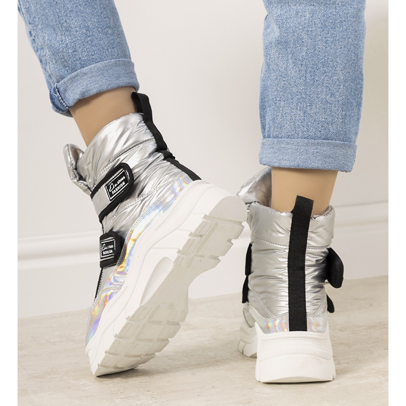 Silver snökängor med Velcro Comforte silver- 1