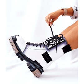 Läderstövlar Varma stövlar Maciejka Vit 05113-11 svart 2