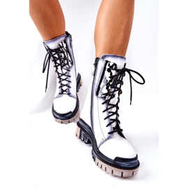 Läderstövlar Varma stövlar Maciejka Vit 05113-11 svart 4