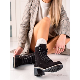 Goodin Bekväma högklackade stövlar svart 2