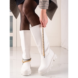 Seastar Modekedjade stövlar vit 1