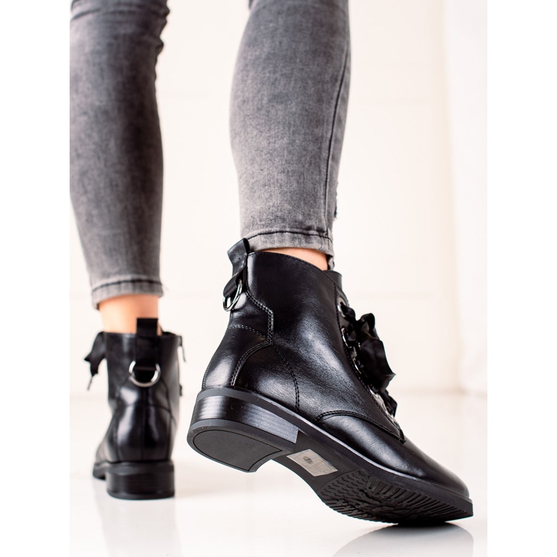 Evento Stövlar med dekorativ bindning svart 1