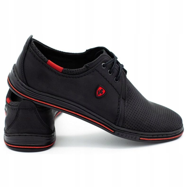 Polbut Skinnskor för män 343P, sommar, svarta 1