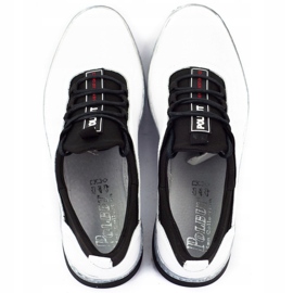 Polbut Fritidsskor K24 i läder för män vit 4 Polbut Fritidsskor K24 i läder för män vit 4